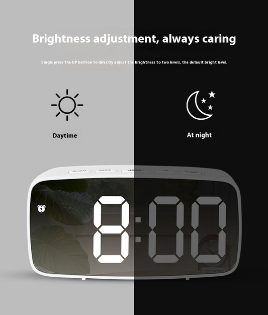 LED Mirror Alarm Clock